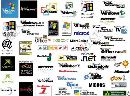 Microsoft微软公司商标logo大集锦