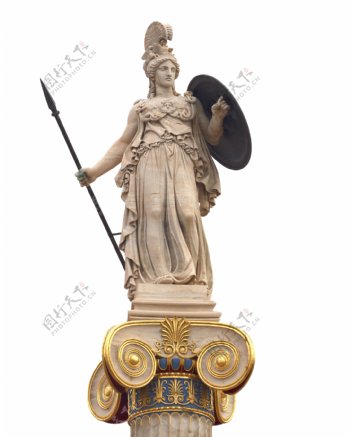 古希腊女神雅典娜雕塑