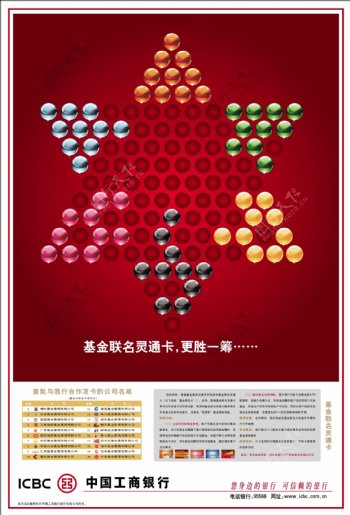 中国工商银行基金联名卡海报