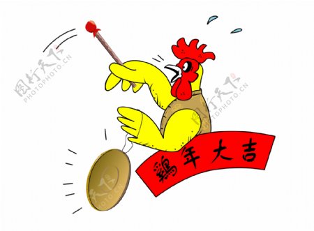 春节鸡节日素材队联