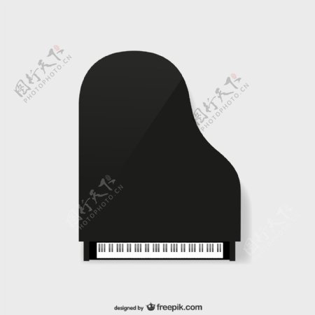 鋼琴琴鍵上視圖