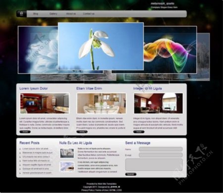 家居图片设计网页模板CSS