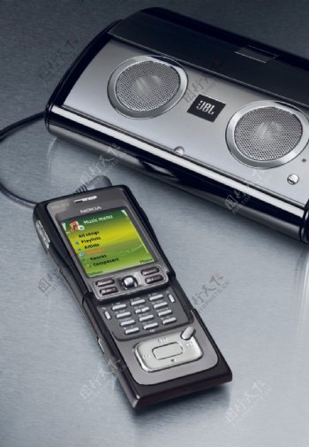 诺基亚N91手机带音箱图片