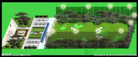 高尔夫练习场设计效果图片
