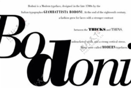 世界100佳英文商业字体04Bodoni