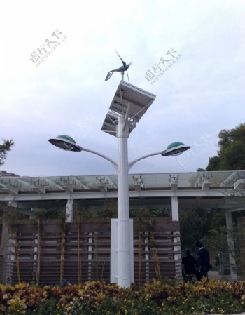 太陽能風車電燈图片