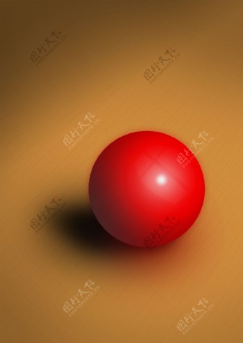 红色球体图片
