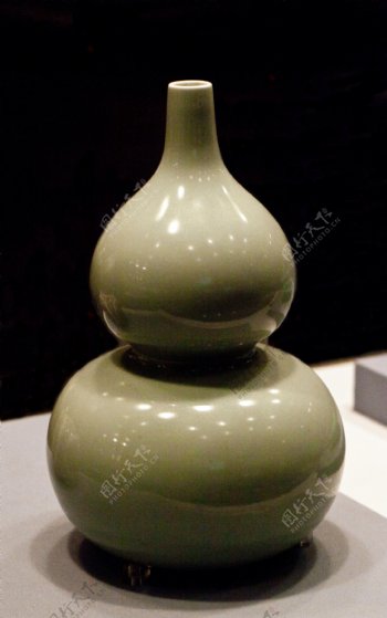 豆青釉葫芦瓶图片