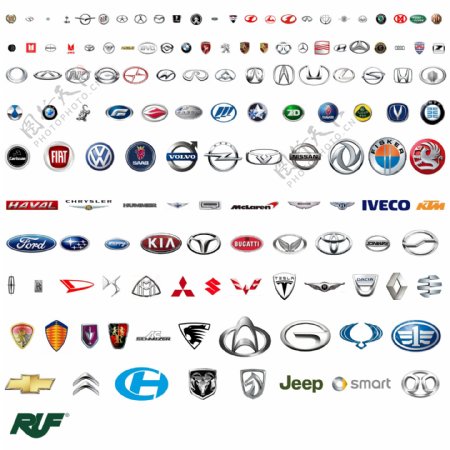 常用的138个汽车标志图片