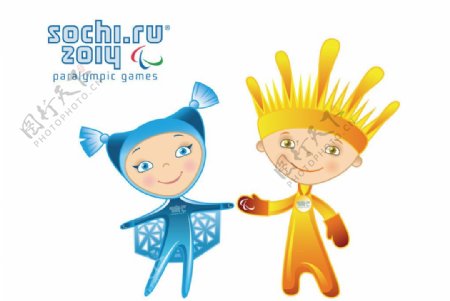 索契冬季残奥会吉祥物图片