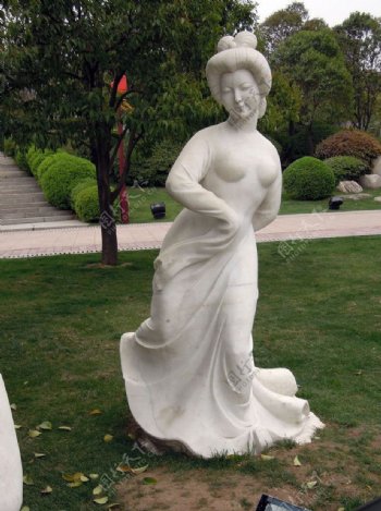 古典美女雕塑图片