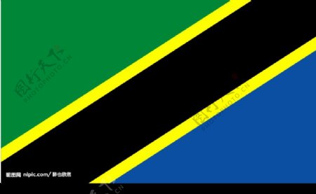 坦桑尼亚国旗图片