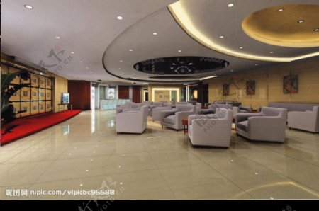 福建省建设银行财富中心多功能厅方案一角度一图片