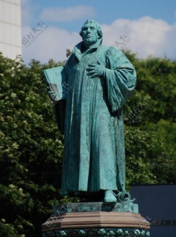 马丁183路德雕像图片