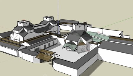 苏州博物馆建筑模型图片