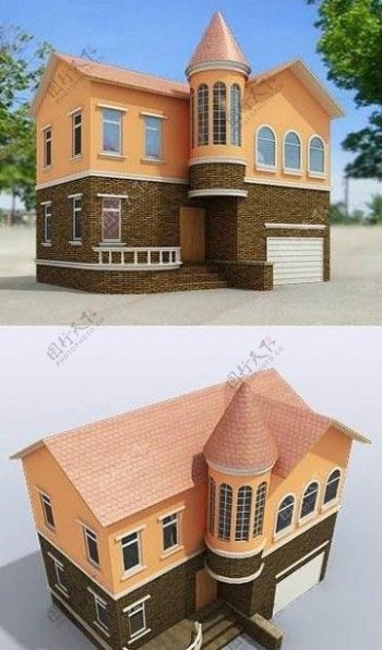 3D模型现代建筑商铺免费下载图片