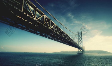 跨海大桥美景风光摄影图片