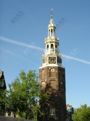 阿姆斯特丹钟楼图片