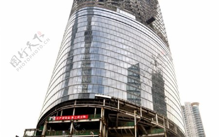 在建上海中心图片