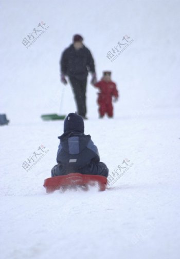 冬季游客图片