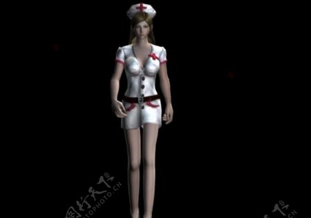 女护士max模型走路动画图片