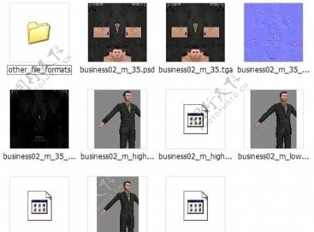 3D人物模型MAX源文件图片