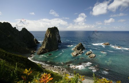 北海道积丹岬海岸风景图片