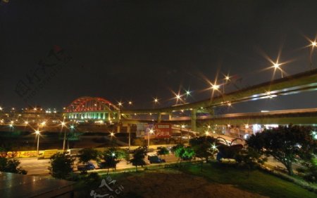 绝美台北內湖交流道夜景图片