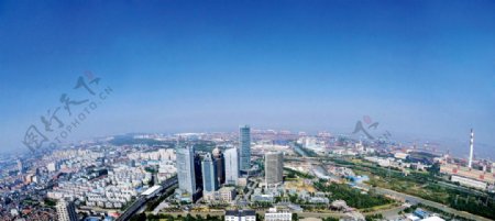 上海自贸区外高桥区域俯瞰图片