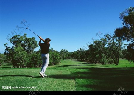 打高尔夫球的人物男性外国男性图片