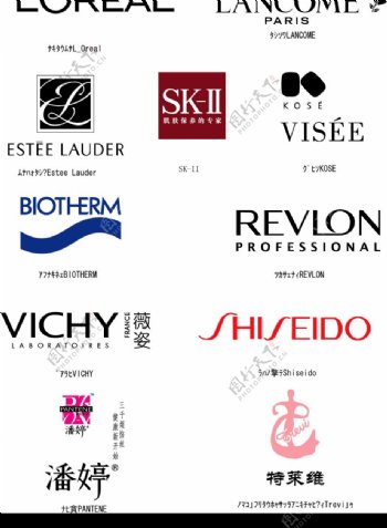 世界知名化妆品品牌标志图片