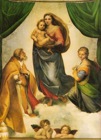 拉斐尔西斯廷圣母图片