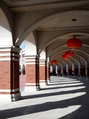 民园广场拱廊图片
