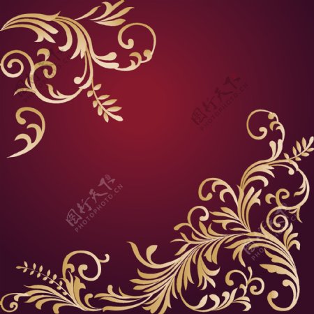 中国风古代花纹图片