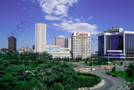 北京城市远景图片
