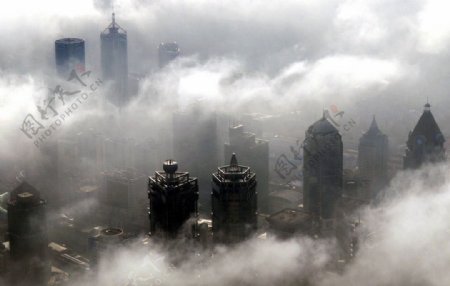 上海平流雾奇观图片