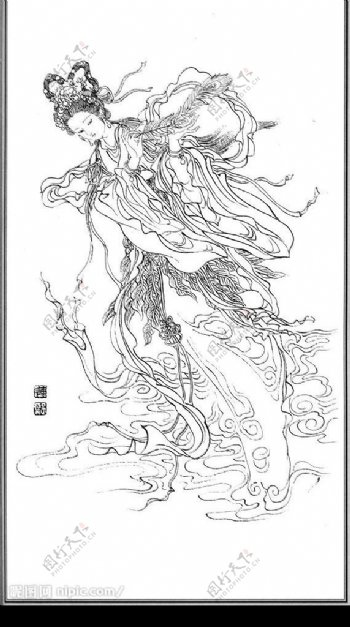 中国神话人物050巫山神女图片