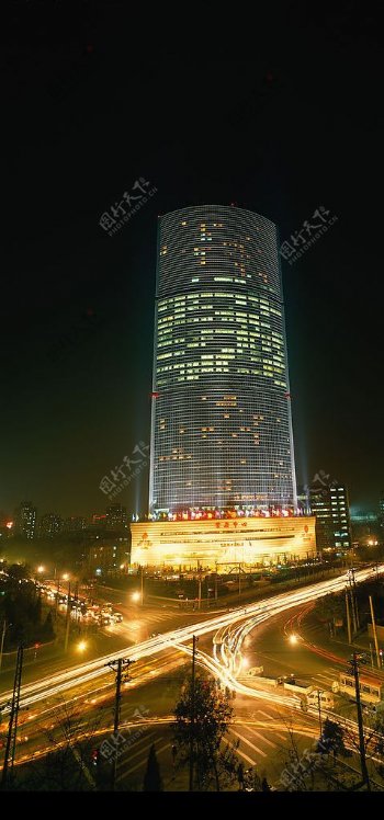 北京建筑京广中心夜景图片