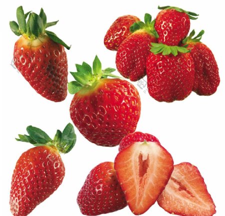 草莓素材图片