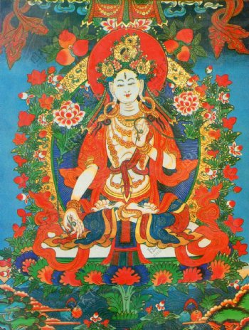 西藏日喀则唐卡佛教佛法佛经佛龛唐卡全大藏族文化06图片