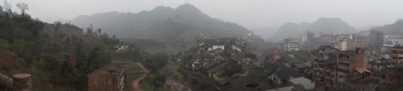 泸州福宝古镇全景宽屏图片