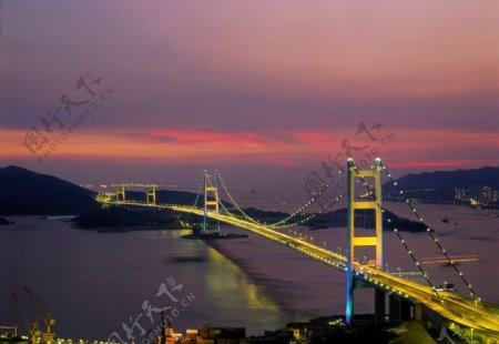 香港青马大桥图片