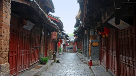 丽江古城街道图片
