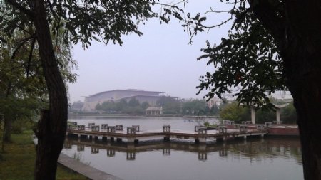 中国民航大学千禧湖图片
