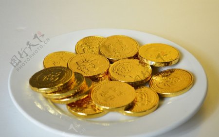 金币巧克力图片