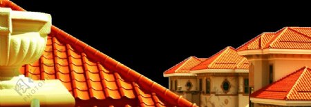 西班牙风格屋顶图片