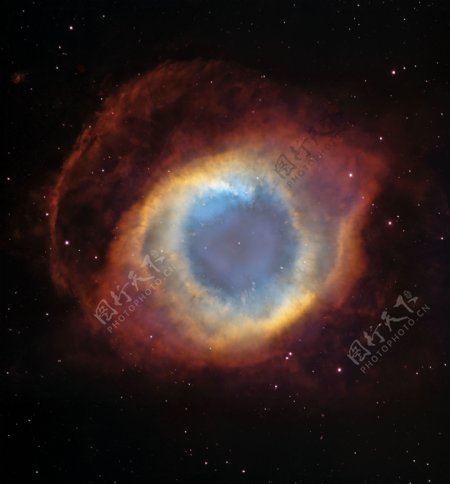 行星状星云NGC7293上帝之眼图片