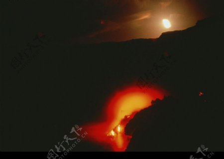 闪电熔岩生态环境图片