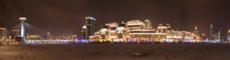 津湾夜色多美好图片
