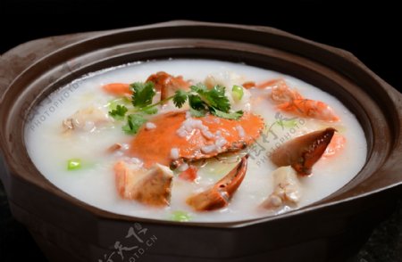 广东虾蟹粥图片